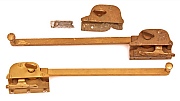 3 Dozen Steel-Case Window Strut Hardware Units from the 1930s were reproduced/refurbished by Dwight H. Bennett.