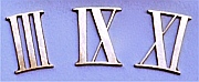 3 Grandfather Clock Roman Numerals got lost during a restoration, but were meticulously recreated by Dwight H. Bennett.